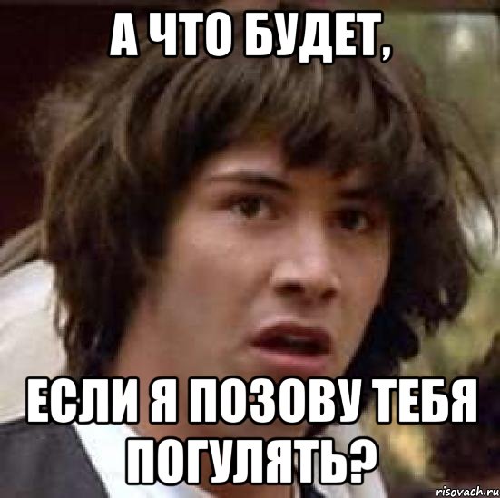 а что будет, если я позову тебя погулять?, Мем А что если (Киану Ривз)