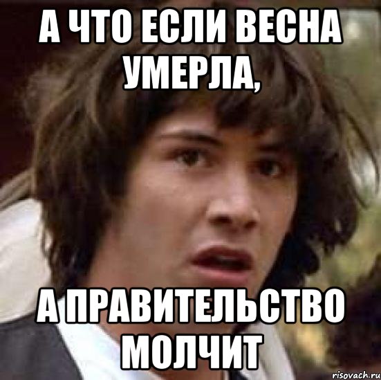 а что если весна умерла, а правительство молчит, Мем А что если (Киану Ривз)