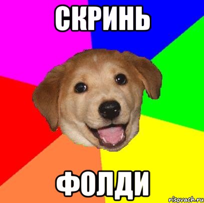 скринь фолди, Мем Advice Dog