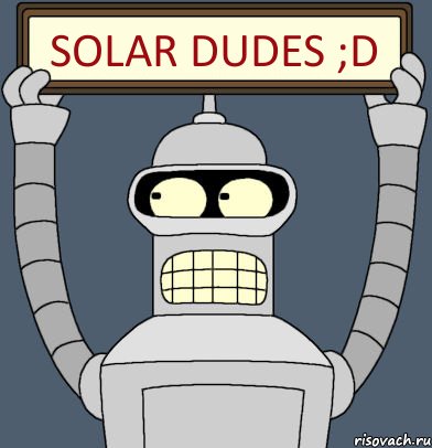 Solar Dudes ;D, Комикс Бендер с плакатом