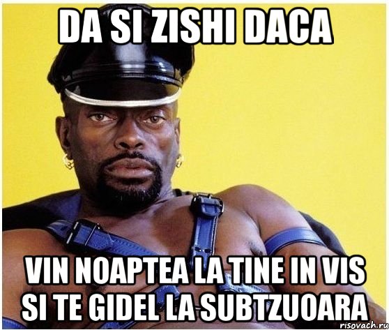 da si zishi daca vin noaptea la tine in vis si te gidel la subtzuoara, Мем Черный властелин