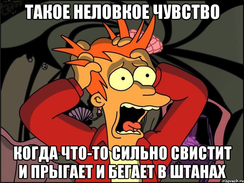 такое неловкое чувство когда что-то сильно свистит и прыгает и бегает в штанах, Мем Фрай в панике