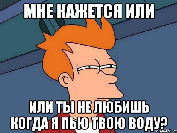 мне кажется или или ты не любишь когда я пью твою воду?, Мем  Фрай (мне кажется или)