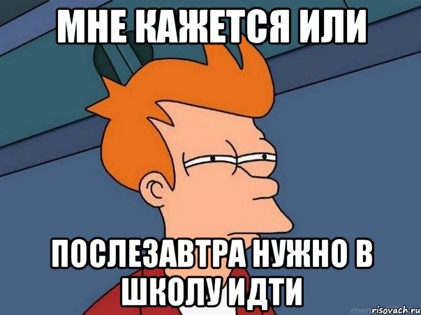 мне кажется или послезавтра нужно в школу идти, Мем  Фрай (мне кажется или)