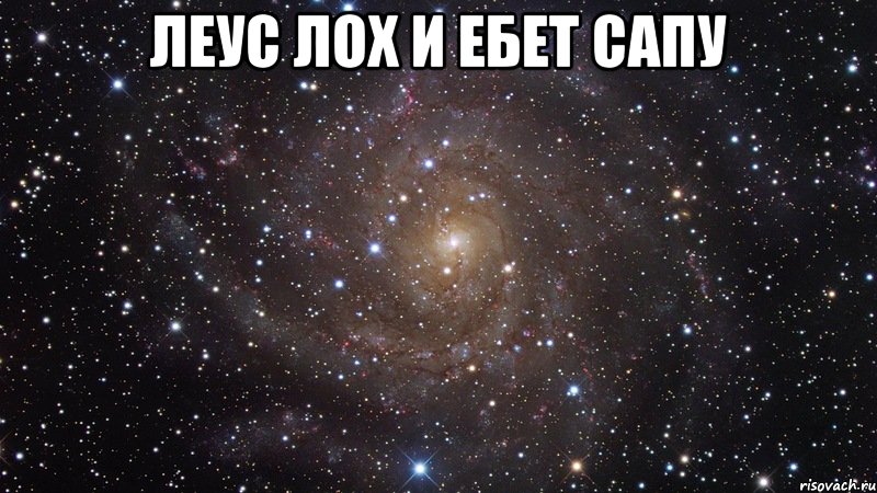 леус лох и ебет сапу , Мем  Космос (офигенно)