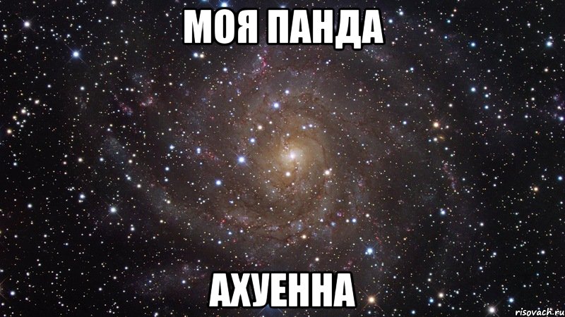 моя панда ахуенна, Мем  Космос (офигенно)