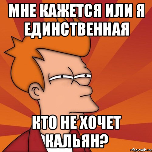 мне кажется или я единственная кто не хочет кальян?, Мем Мне кажется или (Фрай Футурама)