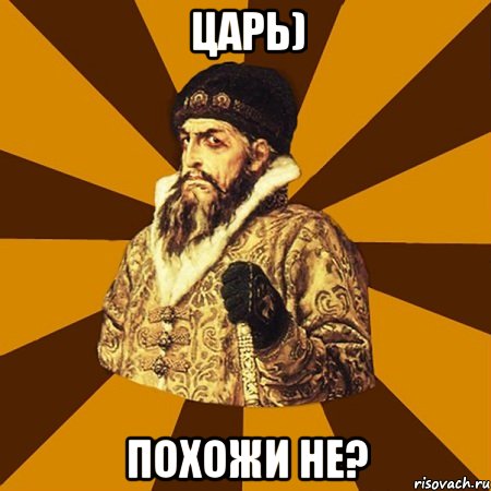 царь) похожи не?, Мем Не царское это дело