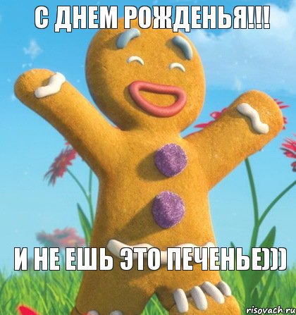 И не ешь это печенье))) С днем рожденья!!!