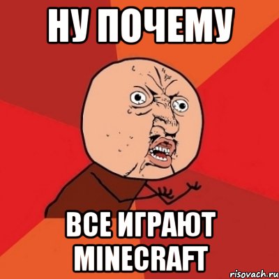 ну почему все играют minecraft, Мем Почему