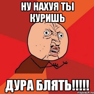 ну нахуя ты куришь дура блять!!!, Мем Почему