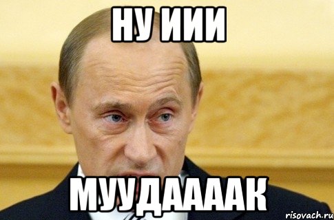 ну иии муудаааак, Мем путин