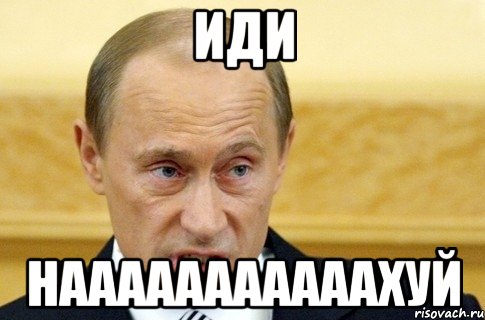 иди нааааааааааахуй, Мем путин