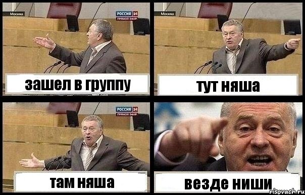 зашел в группу тут няша там няша везде ниши, Комикс с Жириновским