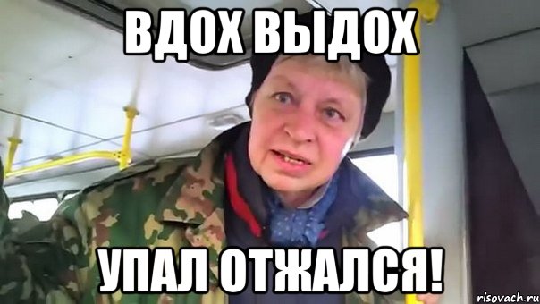 вдох выдох упал отжался!