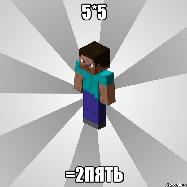 5*5 =2пять, Мем Типичный игрок Minecraft