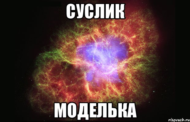 суслик моделька, Мем Туманность