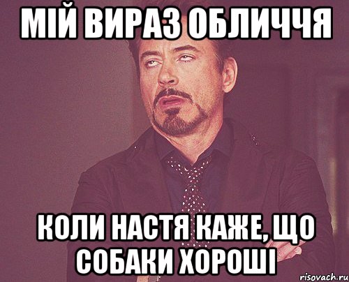 мій вираз обличчя коли настя каже, що собаки хороші, Мем твое выражение лица