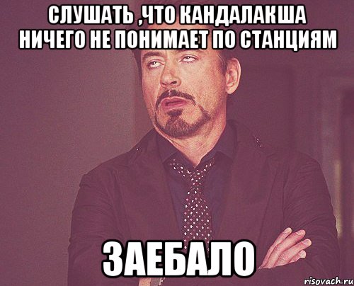 слушать ,что кандалакша ничего не понимает по станциям заебало, Мем твое выражение лица