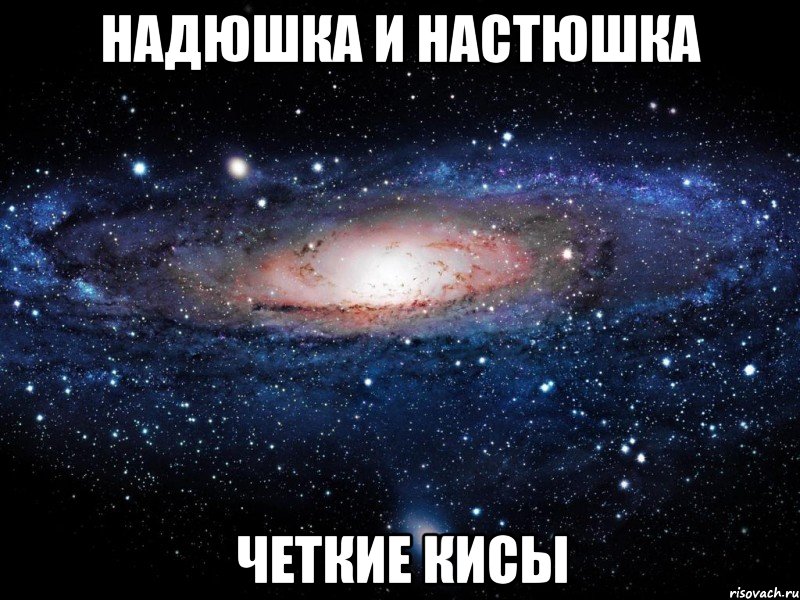 надюшка и настюшка четкие кисы, Мем Вселенная