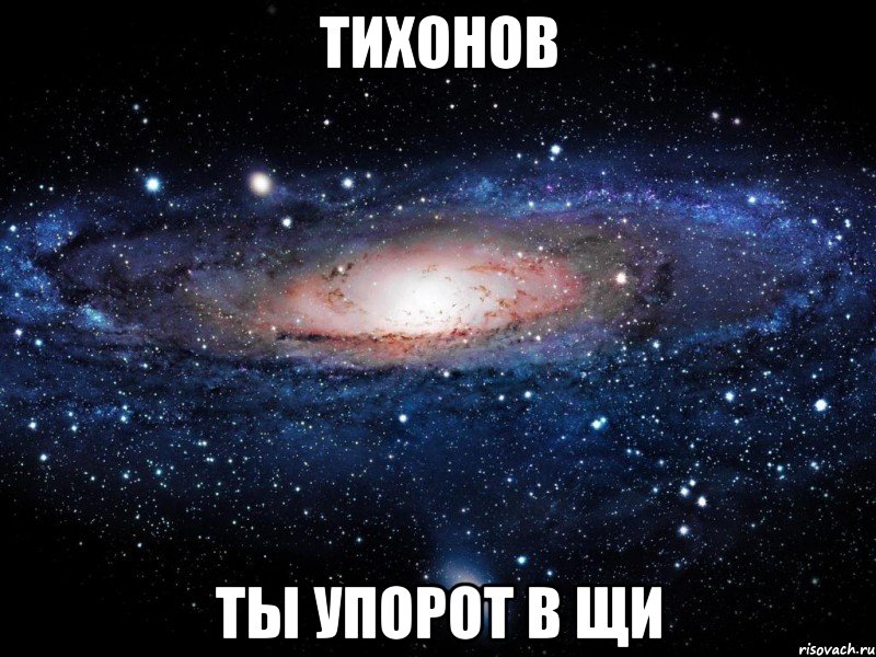 тихонов ты упорот в щи, Мем Вселенная