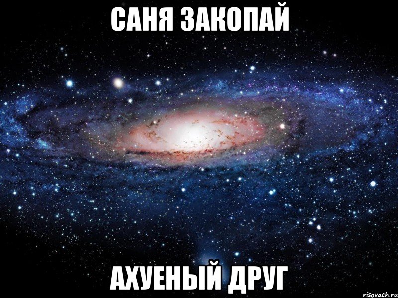 саня закопай ахуеный друг, Мем Вселенная