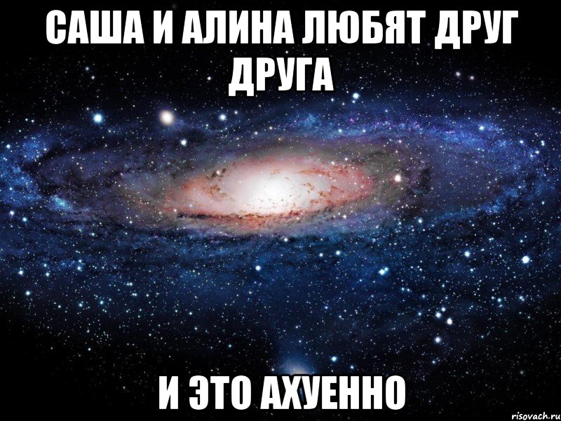 саша и алина любят друг друга и это ахуенно, Мем Вселенная