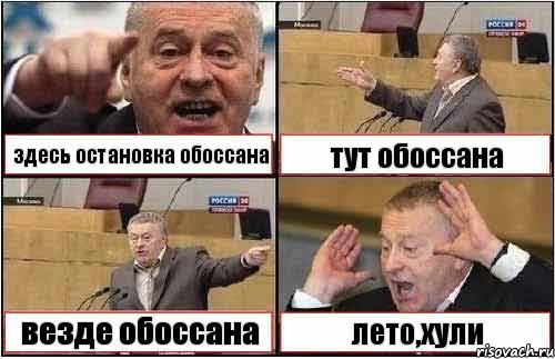 здесь остановка обоссана тут обоссана везде обоссана лето,хули, Комикс жиреновский