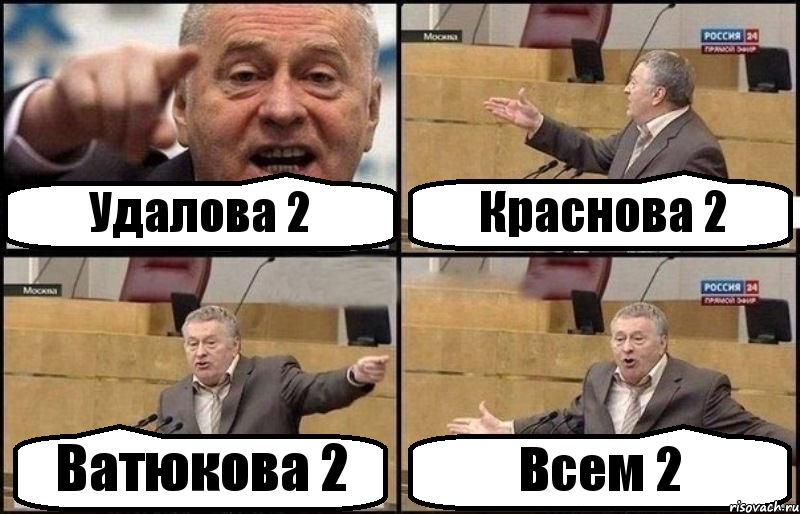 Удалова 2 Краснова 2 Ватюкова 2 Всем 2, Комикс Жириновский