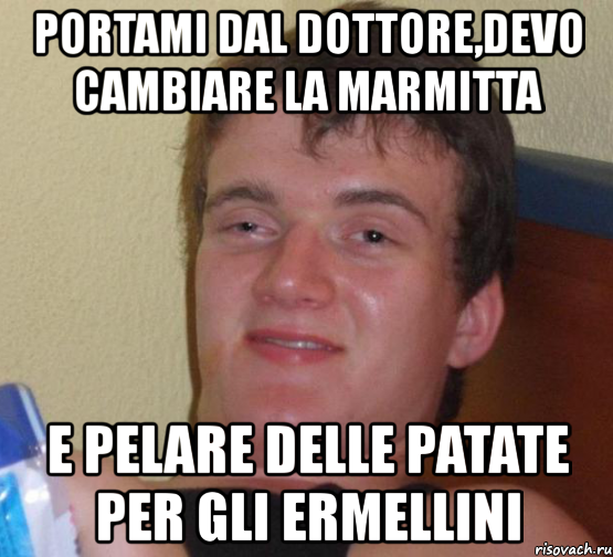 portami dal dottore,devo cambiare la marmitta e pelare delle patate per gli ermellini, Мем 10 guy (Stoner Stanley really high guy укуренный парень)