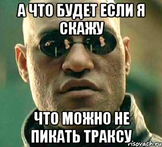 а что будет если я скажу что можно не пикать траксу, Мем  а что если я скажу тебе