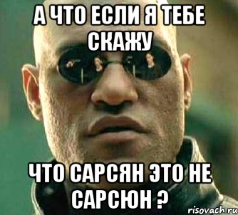 а что если я тебе скажу что сарсян это не сарсюн ?