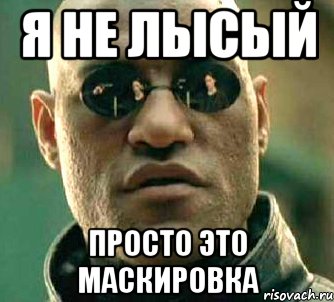 я не лысый просто это маскировка, Мем  а что если я скажу тебе