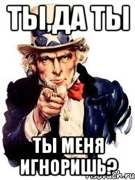 ты,да ты ты меня игноришь?, Мем а ты