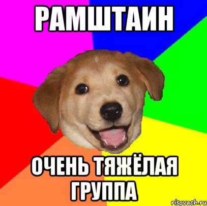 рамштаин очень тяжёлая группа, Мем Advice Dog