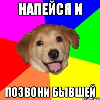 напейся и позвони бывшей, Мем Advice Dog