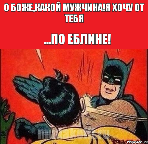 О Боже,какой мужчина!Я хочу от тебя ...По еблине!, Комикс   Бетмен и Робин