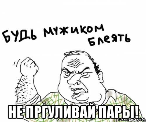  не пргуливай пары!, Мем блять