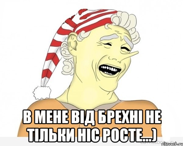  в мене від брехні не тільки ніс росте...), Мем буратино