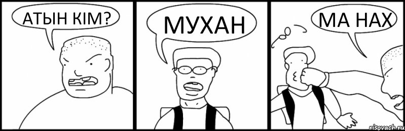 АТЫН КIМ? МУХАН МА НАХ