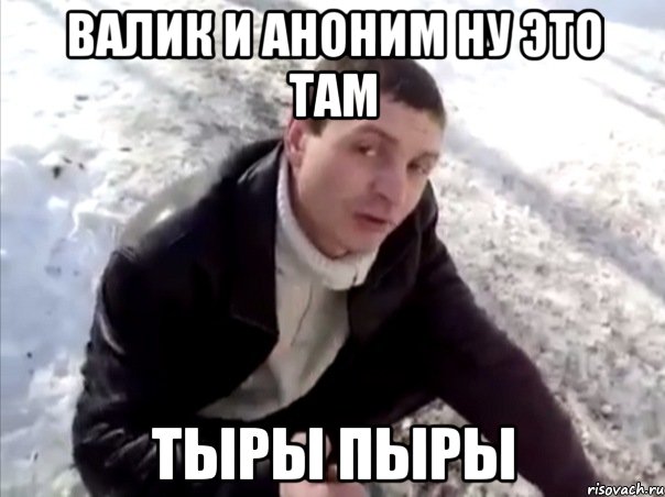 валик и аноним ну это там тыры пыры