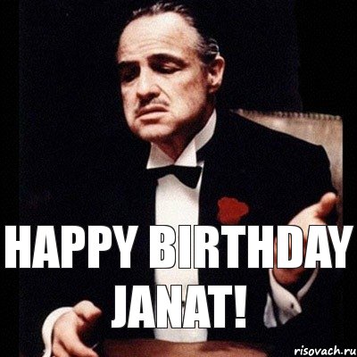 HAppy Birthday Janat!, Комикс Дон Вито Корлеоне 1
