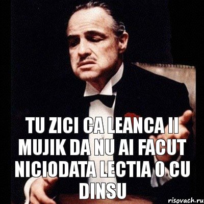 Tu zici ca Leanca ii mujik da nu ai facut niciodata lectia 0 cu dinsu, Комикс Дон Вито Корлеоне 1