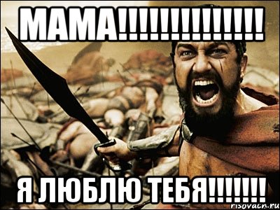 мама!!! я люблю тебя!!!, Мем Это Спарта