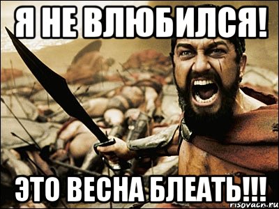 я не влюбился! это весна блеать!!!, Мем Это Спарта