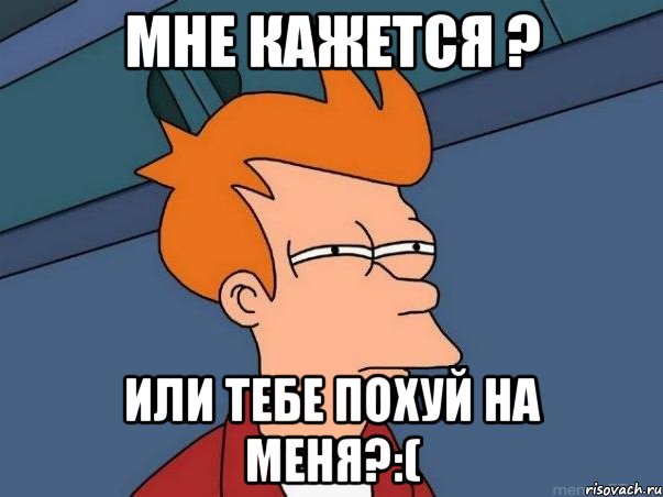 мне кажется ? или тебе похуй на меня?:(, Мем  Фрай (мне кажется или)