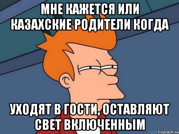 мне кажется или казахские родители когда уходят в гости, оставляют свет включенным, Мем  Фрай (мне кажется или)