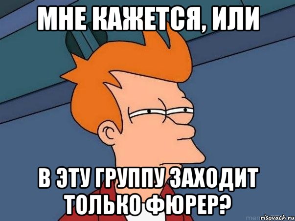 мне кажется, или в эту группу заходит только фюрер?, Мем  Фрай (мне кажется или)