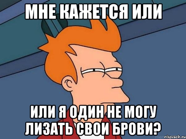 мне кажется или или я один не могу лизать свои брови?, Мем  Фрай (мне кажется или)