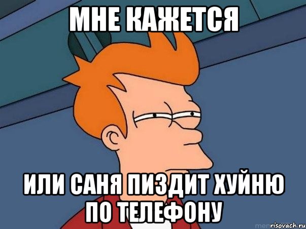 мне кажется или саня пиздит хуйню по телефону, Мем  Фрай (мне кажется или)